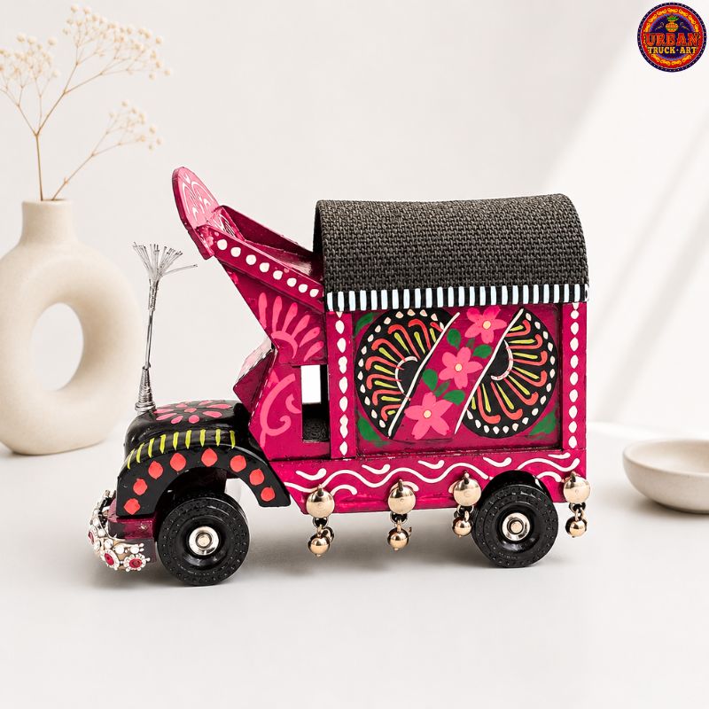Red Mandala  Hand Painted Truck
