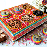 Red Dry Fruit Tray