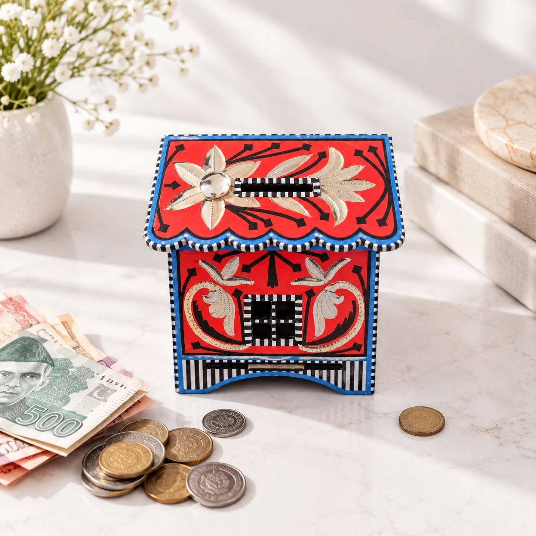 Red House Mini Money Box