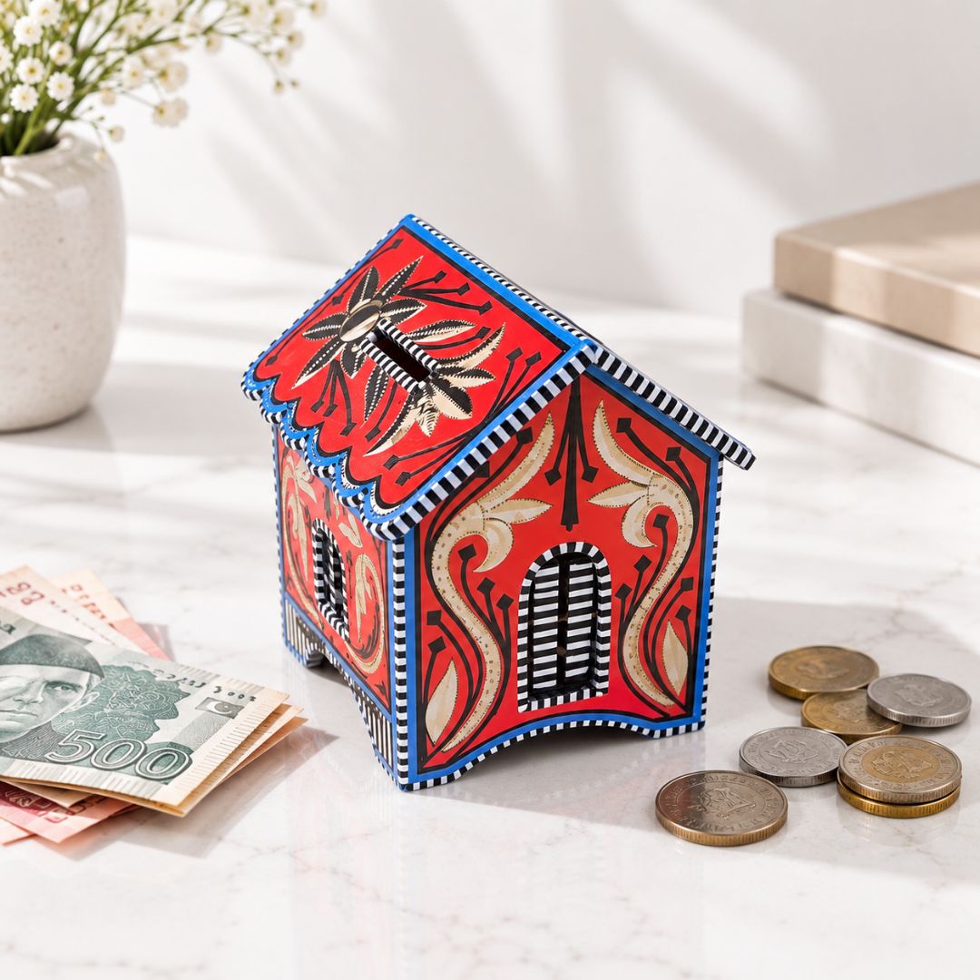 Red House Money Saving Box