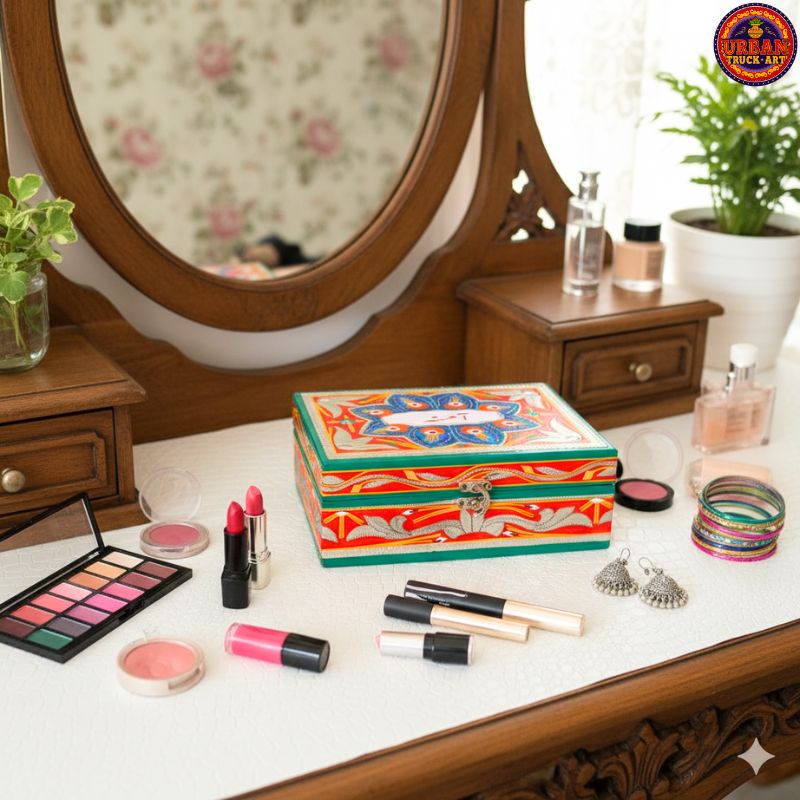 Red Vibrant Personalised Jewelry Box