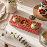 Red Mandala Art 3 Katoori Box