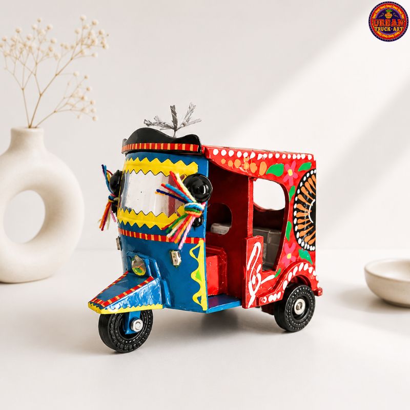 Red Truck Art Rickshaw