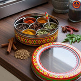 Artistic Red Truck Art Spice Box