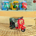 Red & Black Truck Art Mini Rickshaw