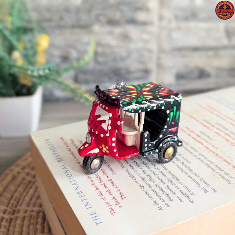 Red & Black Mini Rickshaw