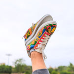 Peacock Hand Painted Shoe