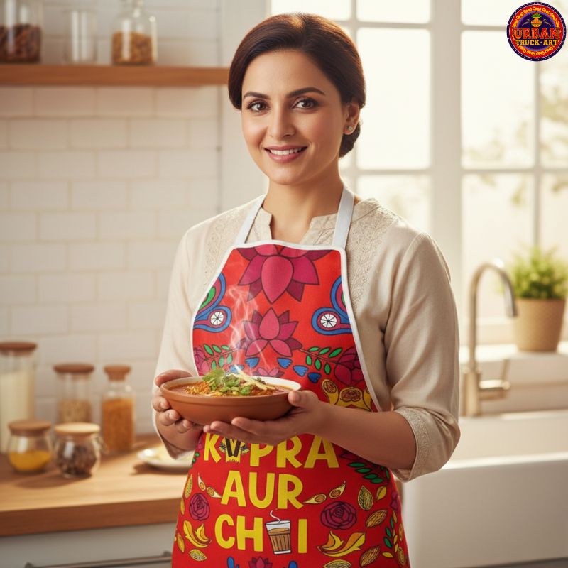 Roti Kapra Aur Chai Apron