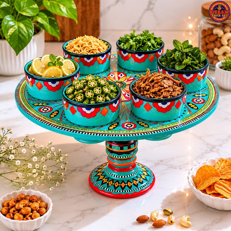 Green Garnishing Tray
