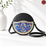 Royal Blue Round Crossbody Bag