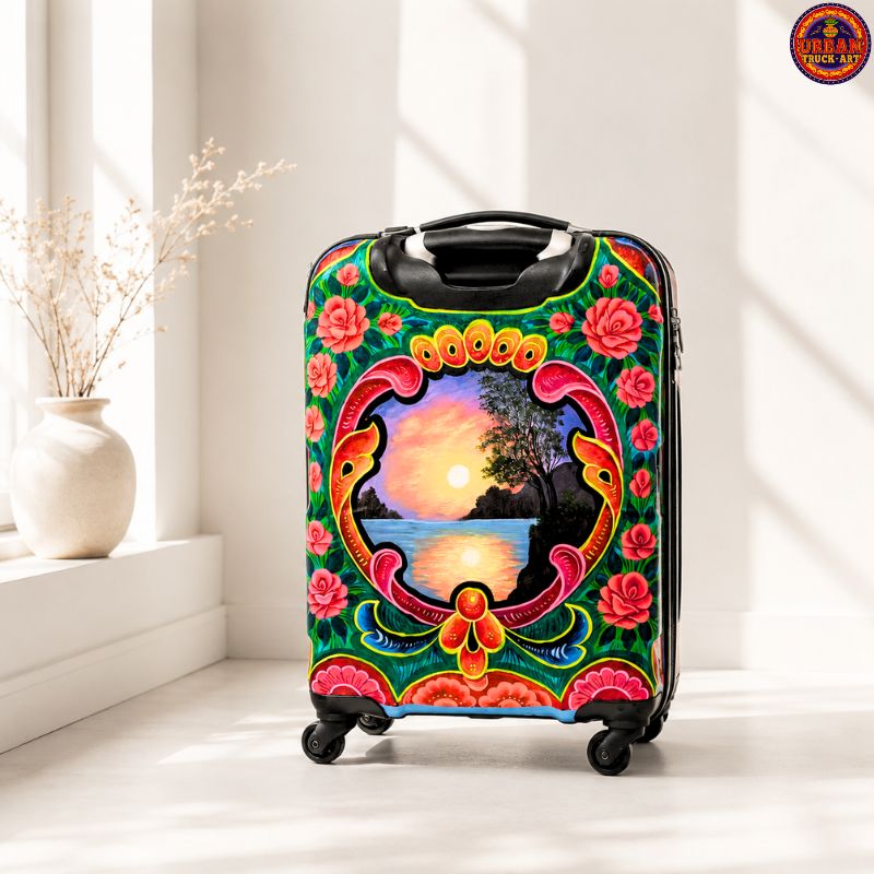 Scenery Hand Painted Suitcase