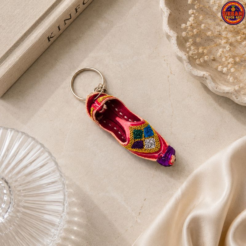 Shahi Red Khussa Keychain