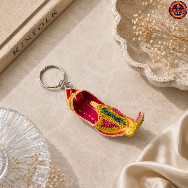 Shahi Yellow Khussa Keychain