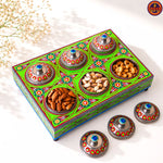 Sparkling Green 6 Compartment Tray