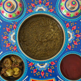 Blue Octagon Chatni Tray