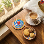 Swrly Blue Tea Coaster 