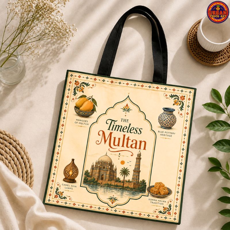 The Timeless Multan Truck Art Tote Bag