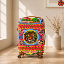 Tiger Hand Painted Suitcase