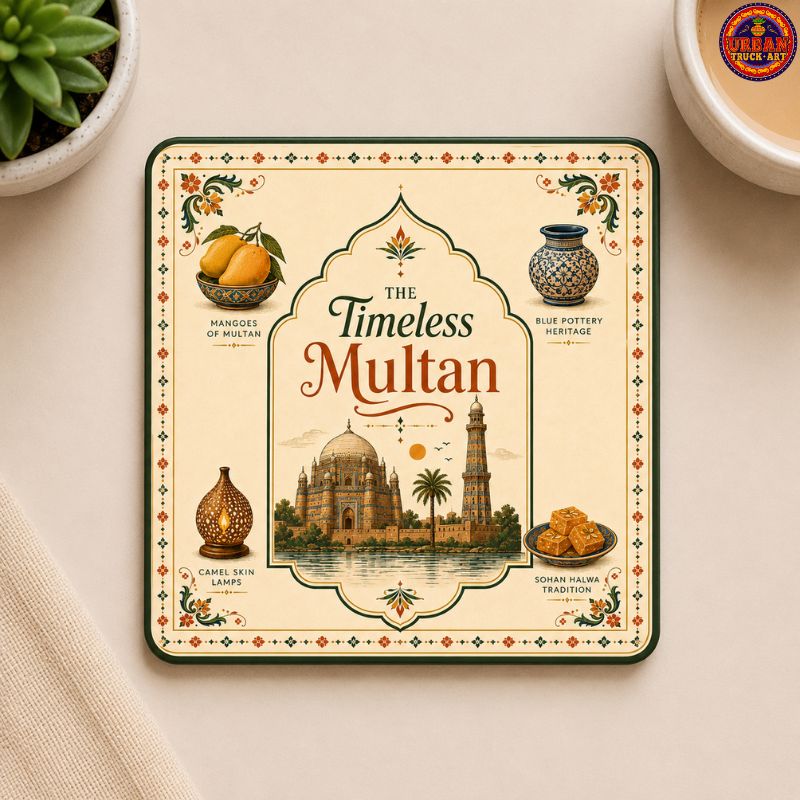 Timeless Multan Truck Art Coaster