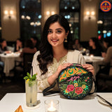 Truck Art Inspired Hand Painted Round Bag