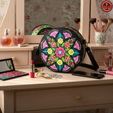 Truck Art Inspired Hand Painted Round Bag