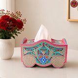Turquoise Tissue Box
