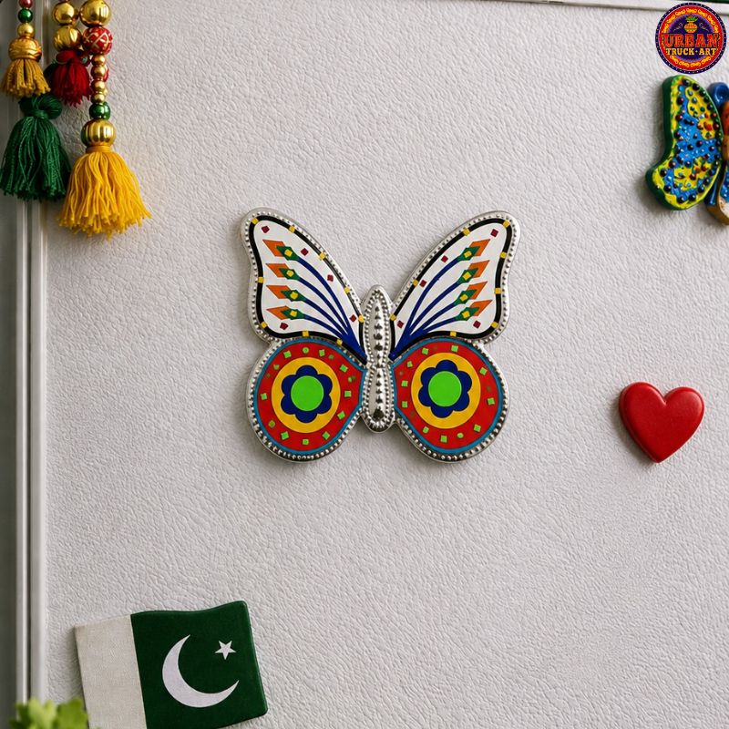 White Butterfly Fridge Magnets