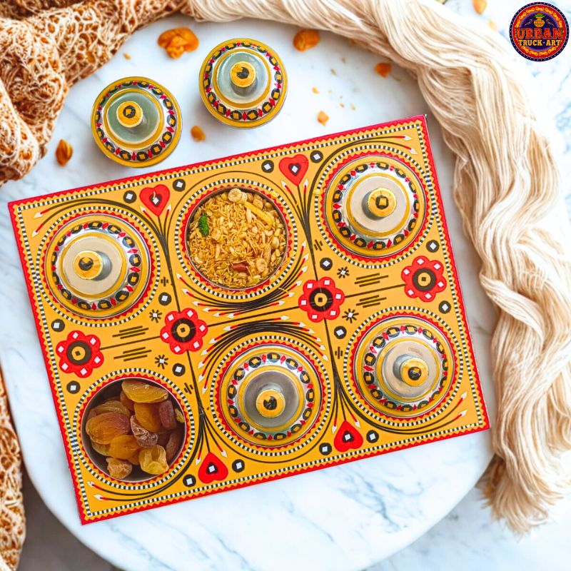 Yellow Chamakpatti Multipurpose Tray