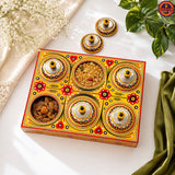 Yellow Chamakpatti Multi Purpose Box