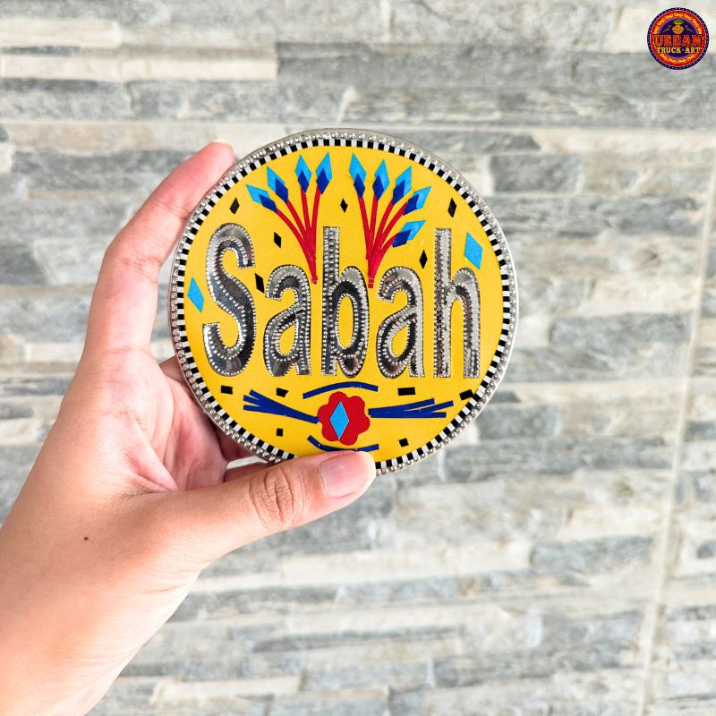 Yellow Personalised Name Coaster