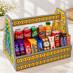 Yellow Peacock Confectionary Basket for Gifting