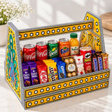 Yellow Peacock Confectionary Basket for Gifting