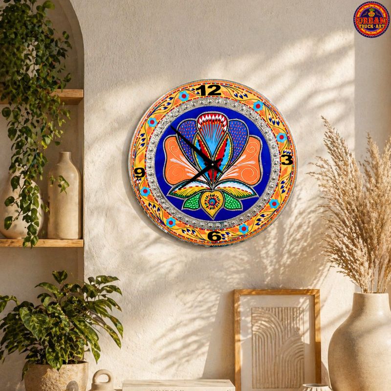 Yellow Flower Wall Clock