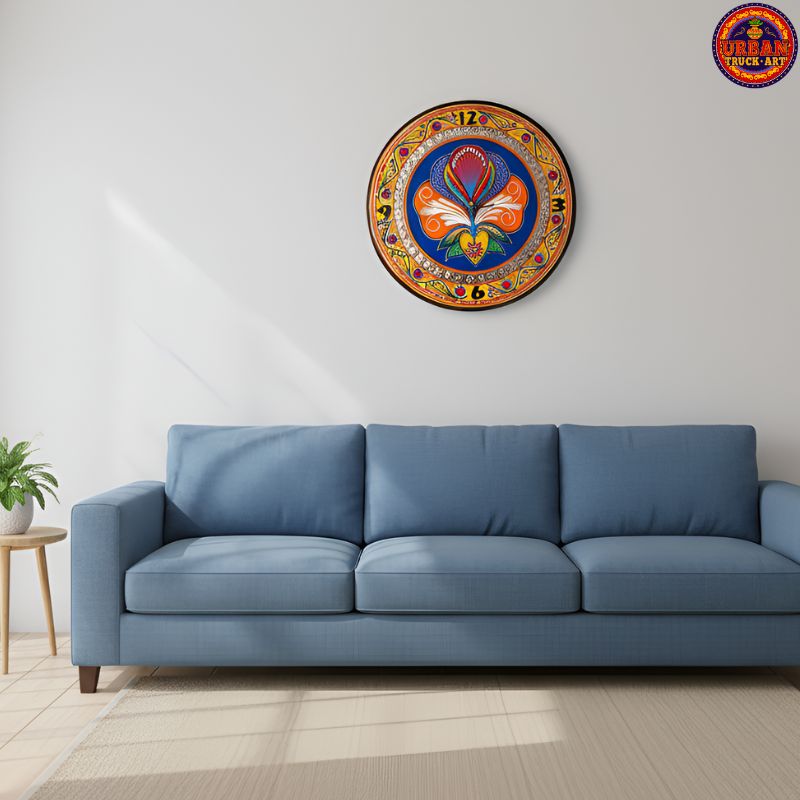 Yellow Flower Wall Clock