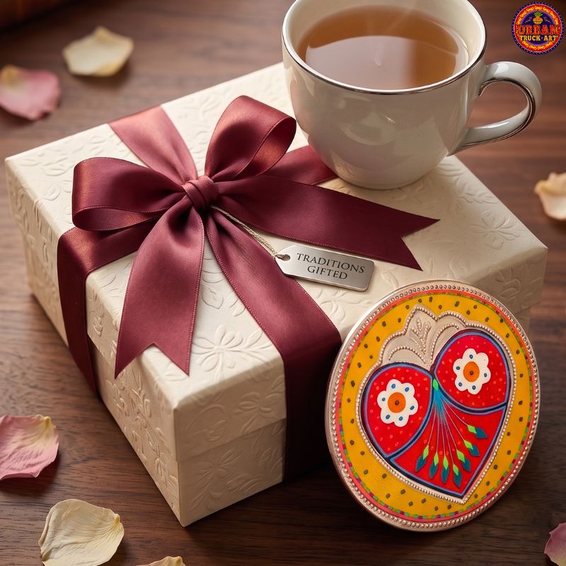 Yellow Heart Tea Coaster