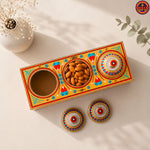 Yellow 3 katori Sweet Box