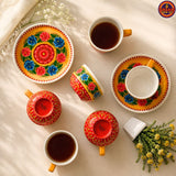 Yellow Hand Painted Teaset
