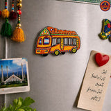 Yellow Wagon Fridge Magnets