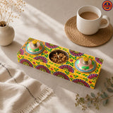 Yellow 3 katori Multi Purpose Box