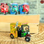 Yellow & Black Truck Art Mini Rickshaw