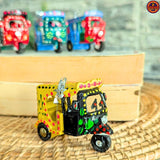 Yellow & Black Truck Art Mini Rickshaw