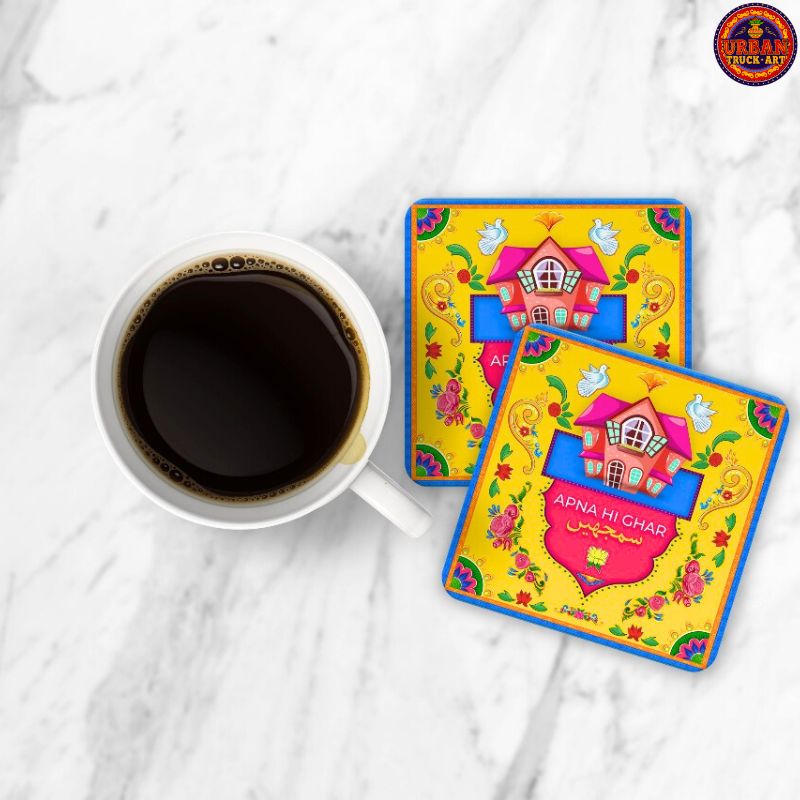 Truck Art Inspired Digital Coasters