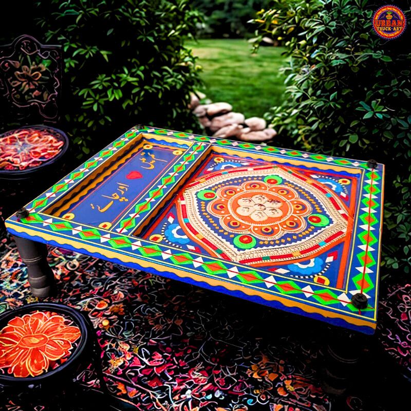 Blue Wooden Charpai