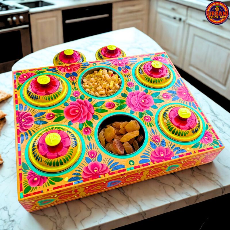 Hand Painted Spice Box
