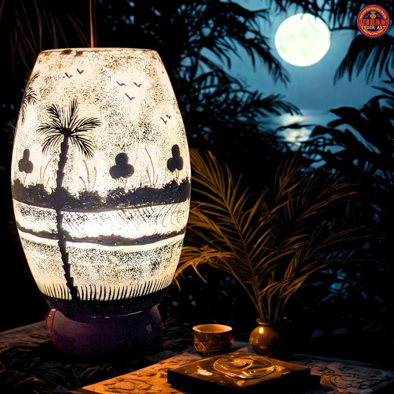 Kuwait Camel Skin Lamp