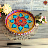 Round Flower Truck Art Tray