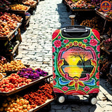 Sunset Hand Painted Truck Art Suitcase