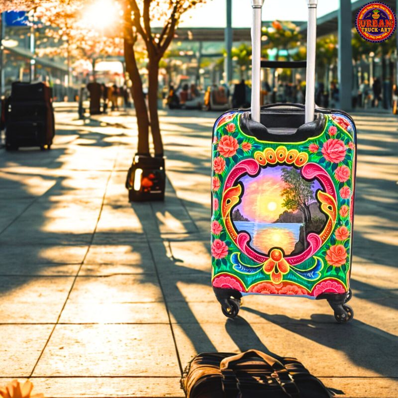 Hand Painted Truck Art Customised Suitcase