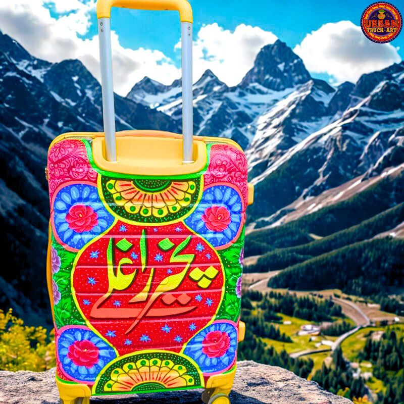 Handpainted Truck Personalised Suitcase