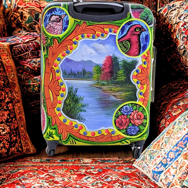 Sparrow Truck Art Painted Hand Carry Bag